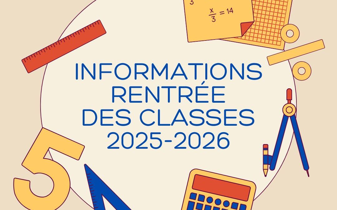 Inscription rentrée scolaire 2025-2026