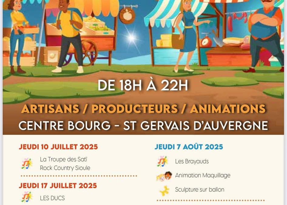 MARCHÉS NOCTURNES ÉTÉ 2025