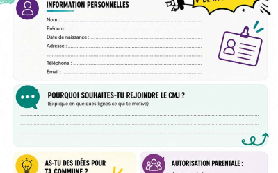 Les candidatures pour le Conseil Municipal des Jeunes sont ouvertes