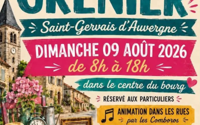 Vide grenier dimanche 9 Août dans le bourg